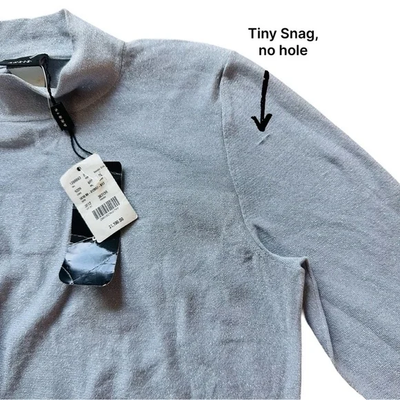 NWT Akris Silver Shimmer Silk Blend Lightweight Pullover - Picture 8 of 12